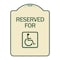 Signmission Reserved for With AccessibleHeavy-Gauge Aluminum Architectural Sign, 24" x 18", TG-1824-24430 A-DES-TG-1824-24430 - alternate 1